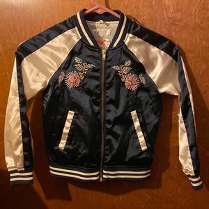Stylish H&M satin bomber jacket